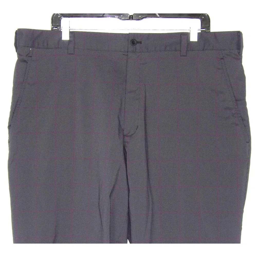 Nike Golf Dri-Fit Stretch Plaid Performance Straight Leg Pants Men's 38 X 30